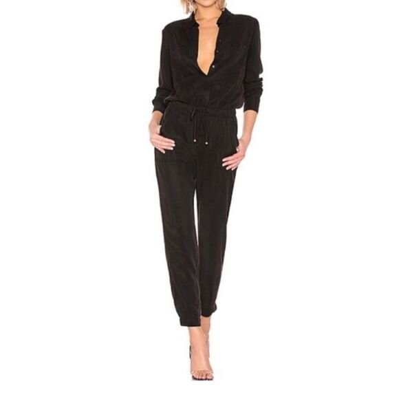 Young Fabulous & Broke Black Tencel Ankle Pants with Cuff Size Medium - Picture 2 of 11